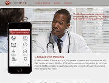 Tablet Screenshot of docdock.com